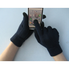 10g Polyester Liner Five Finger Black Touch Screen Work Glove